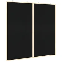 vidaXL Pinnwand Info-Tafel 100 x 100 x 1,4 cm Schwarz