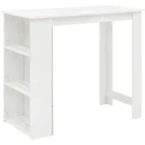 Wohnling Bartisch rechteckig 120 x 60 x 107 cm Weiß