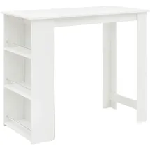 Wohnling Bartisch rechteckig 120 x 60 x 107 cm Weiß