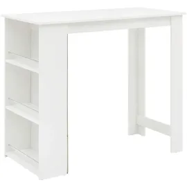 Wohnling Bartisch rechteckig 120 x 60 x 107 cm Weiß