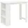 Wohnling Bartisch rechteckig 120 x 60 x 107 cm Weiß