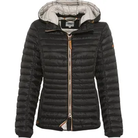 CAMEL ACTIVE Damen leichte Steppjacke mit Abnehmbarer Kapuze Schwarz womenswear-44