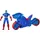 Marvel Avengers Epic World of Action Captain America Bike mit Schild-Abschuss, Figur & Spielzeug-Motorrad
