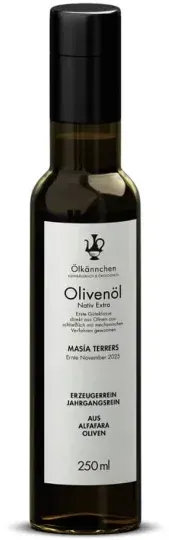 Ölkännchen Masia Terrers Alfafara Olivenöl Spanien bio 250ml
