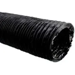 Schwarz Lüftungsschlauch Combi | Ø 200mm | 5m | Global Air Supplies (GAS)