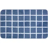 LIVARNO HOME Badezimmergarnitur 2tlg. (Teppich/ mit WC-Ausschnitt, Blau/Weiß)