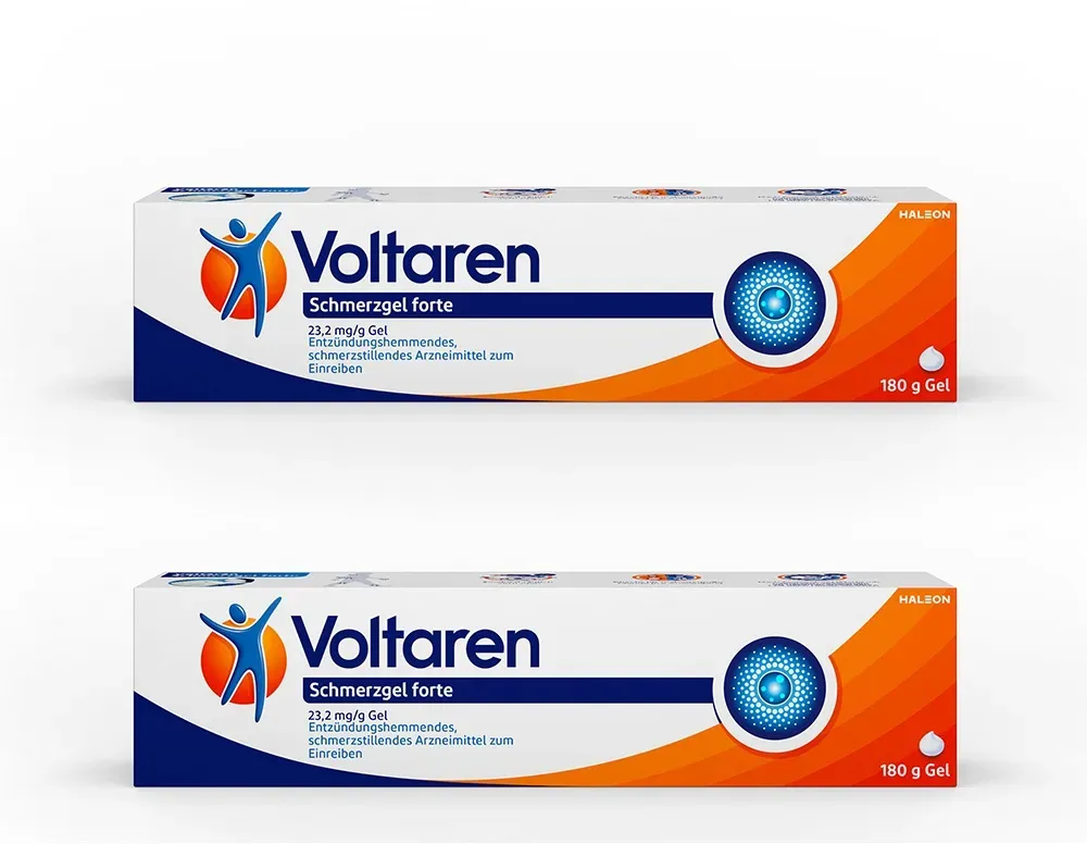 Voltaren Schmerzgel forte 23,2 mg/g Gel mit Diclofenac 2x180g 2X180 g