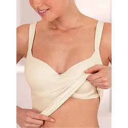 BH-Hemd VIANIA, Damen, Gr. 85, Cup D, beige (champagner), 90% Polyamid, 10% Elasthan, BHs