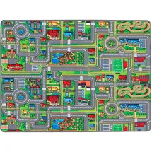 Primaflor Kinderteppich "Spielteppich STREETS, Made in Belgium", bunt, B:140cm H:5mm L:200cm, Polyamid, PRIMAFLOR-IDEEN IN TEXTIL, Teppiche, Kinderteppich, Straßen-Teppich, Straßenbreite ca. 9 cm, Kinderzimmer