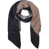 Stylebreaker Asymmetrischer Web Schal in Schwarz-Grau-Taupe | Gr.: onesize