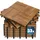 CASARIA Holzfliesen 30 x 30 cm braun