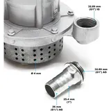 Wiltec Schmutzwasserpumpe 370 W Tauchpumpe mit 1.500 l/h Fördermenge inkl. 20 m Schlauch Pumpe