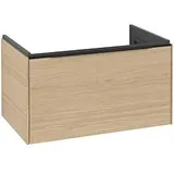 Villeroy & Boch Subway 3.0 Waschtisch-Unterschrank C573L1VJ 77,2x42,9x47,8cm, mit LED/Griff Volcano black, nordic oak