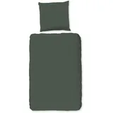 Muller Textil Pure uni Unifarben Grün 200 x 200 cm + 2 x 80 x 80 cm