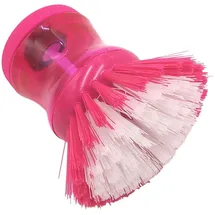 Buri Spülbürste mit Spülmittelspender pink