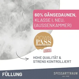 SPESSARTTRAUM 3-Kammer-Kopfkissen Premium 40 x 80 cm Weiß