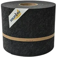 zaun|zu® Sichtschutzstreifen 26 m Schwarzgrau Vlies