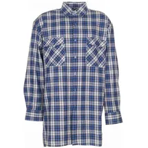 Planam Flanellhemd kariert Blau 37/38