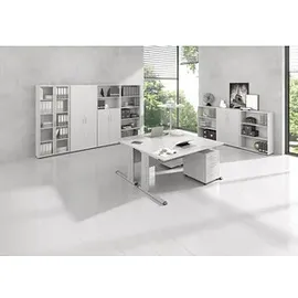 Hammerbacher B-Serie Aktenschrank 80 x 35 x 188 cm lichtgrau