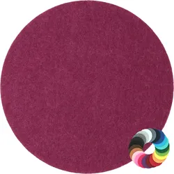 BIASTO - Premium Filz Untersetzer - rund 15cm - Farbe: hortensie (HF029). Design Glas-Untersetzer für Getränke, Tisch, Bar, Tasse, Vase