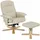 Idimex Charly Kunstleder 76 x 92 x 96 cm  braun inkl. Hocker