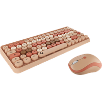 KEYSONIC 61011 - Tastatur-/Maus-Kombination, Funk, mehrfarbig