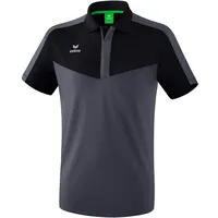 Erima Squad Funktions-Poloshirt black/slate grey S