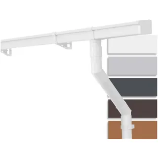 Inefa Dachrinnen Set Gartenhaus, NW 68 PVC