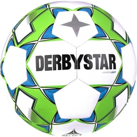 derbystar Unisex – Erwachsene Fußball Junior Light V23 Weiß/Grün/Blau Größe 5