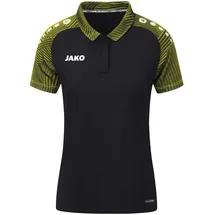 Jako Performance Poloshirt Damen schwarz/soft yellow 34