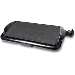 SOGO Elektrischer Tischgrill mit Stone-Finish-Beschichtung - 48x26cm - 2000W