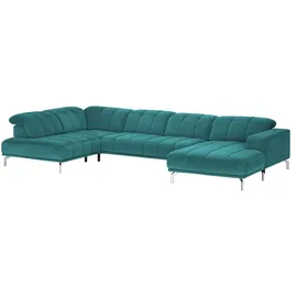 Lounge Collection Wohnlandschaft Mikrofaser 3-Sitzer Türkis/Petrol