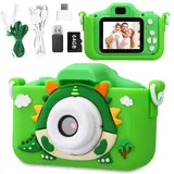 Kinderkamera, Kinder Kamera, 1080P HD Digitalkamera Kinder mit 2,0-Zoll-Bildschirm, Kamera Kinder Fotoapparat Kinder mit 64G Speicherkarte, Fotokamera Kinder für 3-12 Jahre Geburtstag Kinder