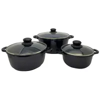Kochtopfset Mia Schwarz, 6-teilig