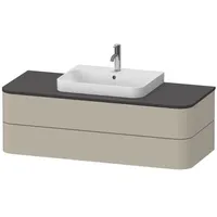Duravit Happy D.2 Plus Waschtischunterbau für Möbelwaschtisch, taupe seidenmatt