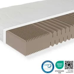 Sleepneo GREENFIRST Matratze 160x200 cm, Höhe 18cm, Härtegrad H5,  hochwertiger Bezug aus Doppeltuch, Kaltschaummatratze 160x200,  bis 150kg, atmungsaktiv
