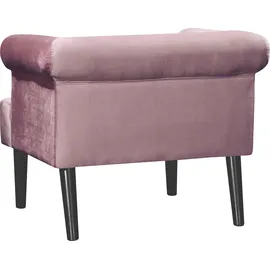 Atlantic Home Collection Loungesessel Samtvelours 86 x 70 x 74 cm rosa