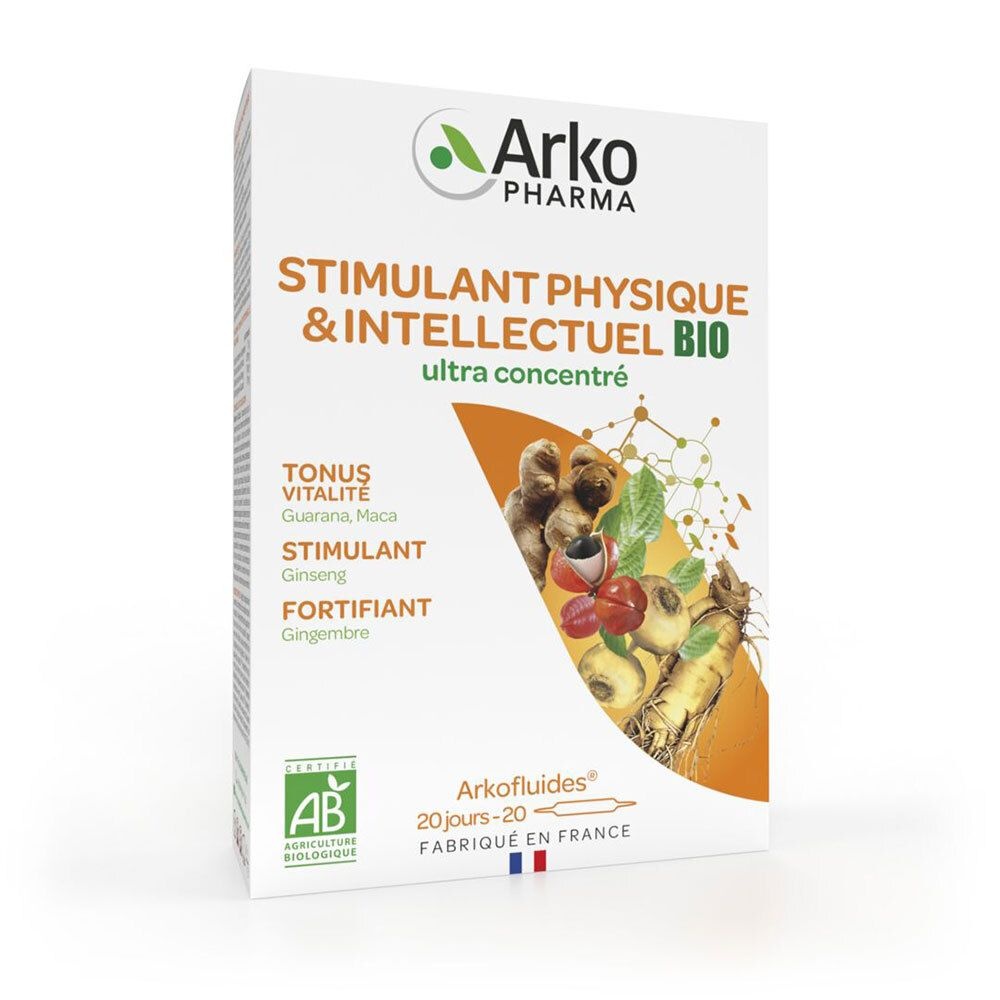Arkopharma ARKOFLUIDES® Stimulant Physique Bio 20x10 ml ampoule(s) buvable(s)
