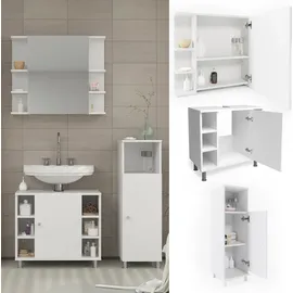 Vicco Fynn 100 cm weiß mit Beleuchtung