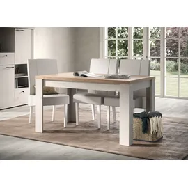 Home Affaire Esstisch HOME AFFAIRE "Country 137 x 90 cm, Küchentisch, Esszimmertisch", beige (eiche meringa nb, eiche cadiz nb, eiche meringa nb, eiche cadiz nb), H:79cm, Tische, Esstisch, zweifarbig, rechteckig, Esstisch ausziehbar, erweiterbar auf 185 cm