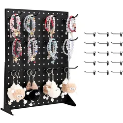 VEVOR Stecktafel Displayständer 15 Haken Präsentationsständer 440x330x114mm