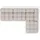 kaiser möbel Eckcouch Bouclé-Stoff 2-Sitzer Beige