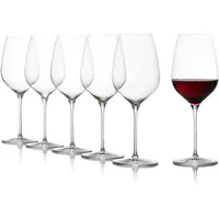 Stölzle Lausitz Rotweinkelch Fino/Rotweinglas 6er Set/Hochwertige moderne Rotweingläser/Elegante leichte