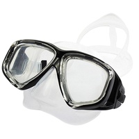 WOWDECOR Tauchmaske für Erwachsene und Kinder mit Kurzsichtigkeit Kurzsichtig, Schnorchelmaske Taucherbrille Dioptrin Dioptrien Korrektur, Schwarz (-2,5)