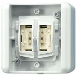 JUNG 8472.01 LED W, Drucktasten-Schalter, Kabelgebunden, Weiß