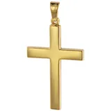 trendor 75314 Kreuz-Anhänger Gold 750 (18 Karat) 28 mm