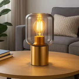 GLOBO Tischlampe Messing Gold