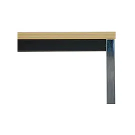 Gürkan Mehrzwecktisch buche rechteckig, Vierkantrohr schwarz, 160,0 x 80,0 x 75,0 cm