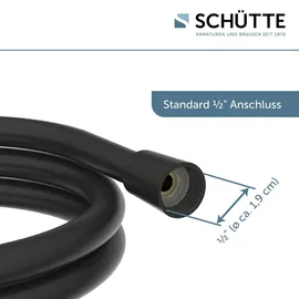 Schütte Brauseschlauch 150 cm, Kunststoff, Schwarz