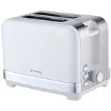 Grossag Edelstahl-Toaster, Weiß, TA 28.00 (1398)